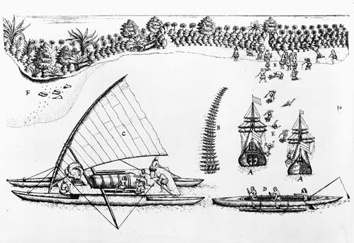 Polynesian Double Hull Waka Canoes Te Ara Encyclopedia Of New Zealand
