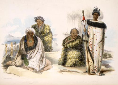 Group portrait of Ngāti Tūwharetoa and Ngāti Whātua chiefs