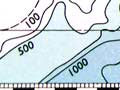 Bathymetric chart, 1960