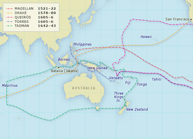 Early Pacific journeys