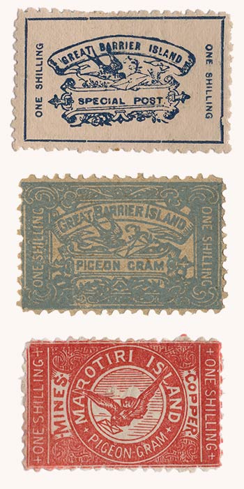 Pigeon-post stamps 