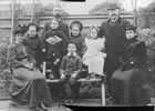 The Beauchamp family and friends, about 1898