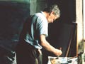 Toss Woollaston in his studio, 1991
