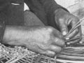 Weaving with flax 