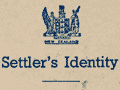 A new settler’s identity card 