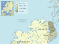 County of origin of Irish immigrants, 1853–70 