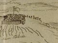 Whanganui settlement and its stockades, 1847