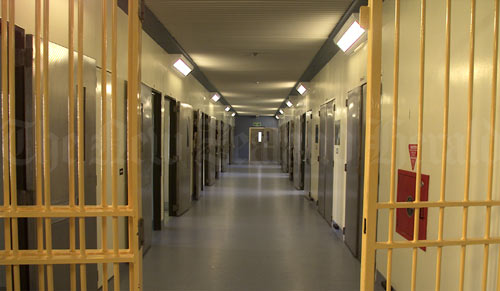 Cell block in Waikeria Prison