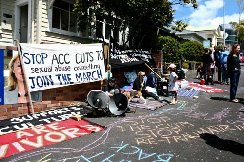 ACC cuts protest