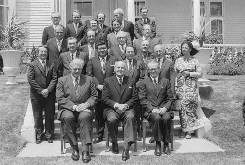Norman Kirk’s cabinet, 1972