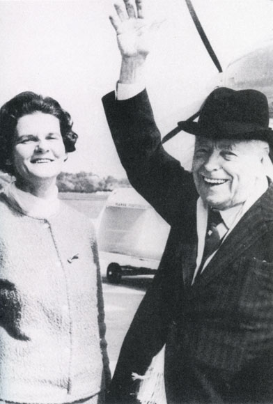 With Walter Nash, 1966