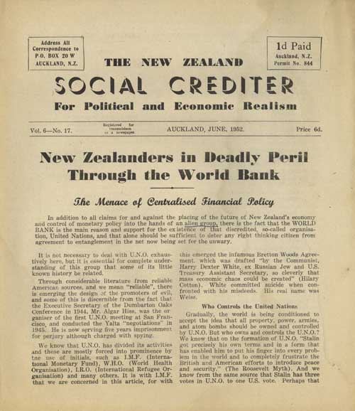 The New Zealand Social Crediter magazine