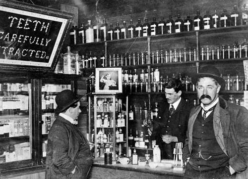 Early pharmacy, Wellington