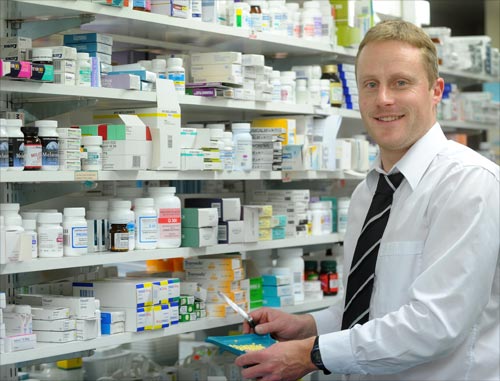 Pharmacist at work, 2009