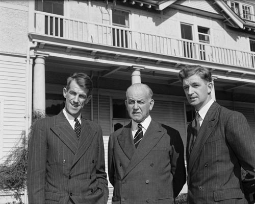 Hillary and Lowe at Government House