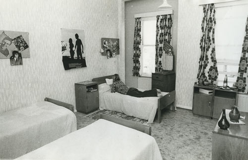 Residential institutions: bedroom at the Miramar Girls Home, 1974
