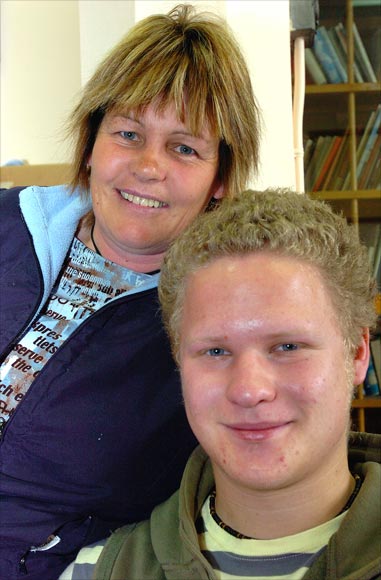 Craig de Blecourt and his foster mother, 2006