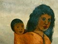 Māori woman with child