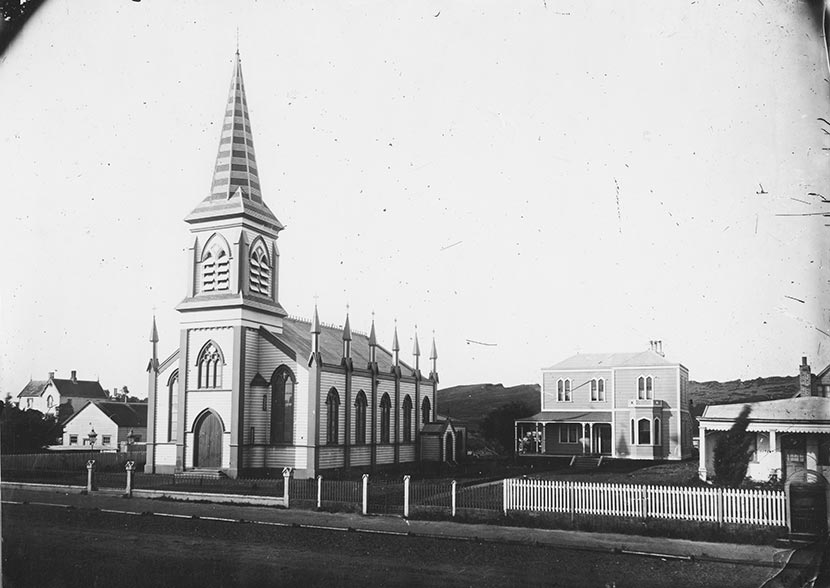 St Mary's Church, Whanganui, around 1877 