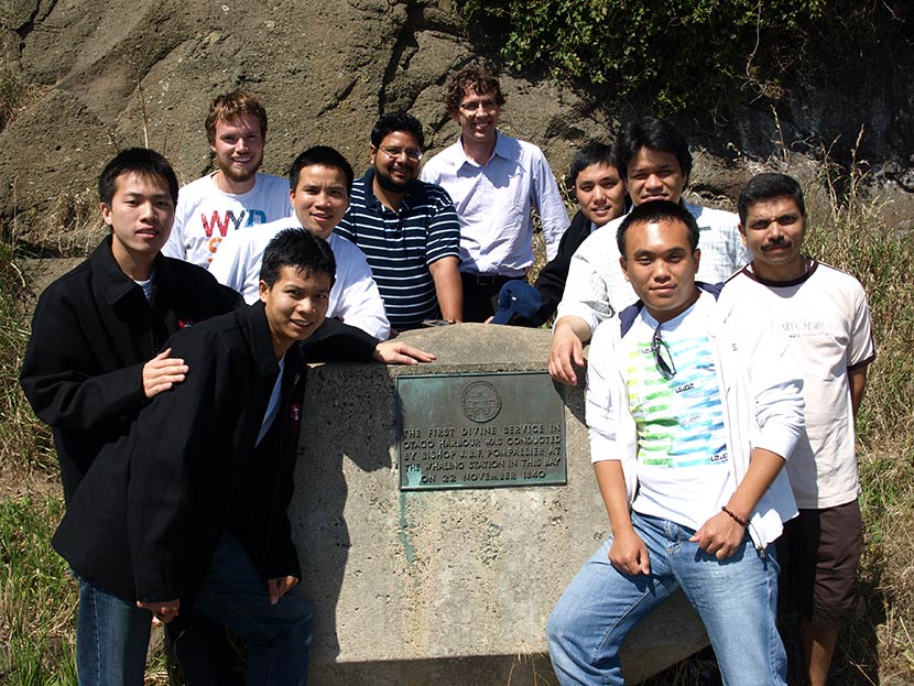 Trainee priests from Holy Cross seminary, 2010