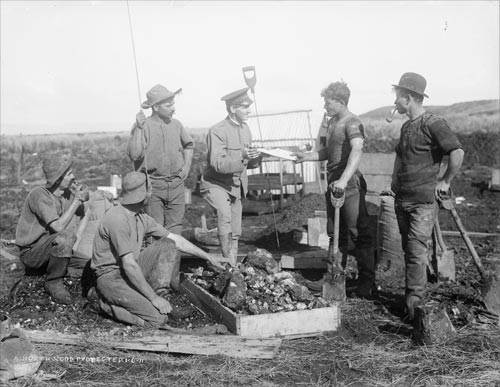 The Army in action: gumdiggers' camp
