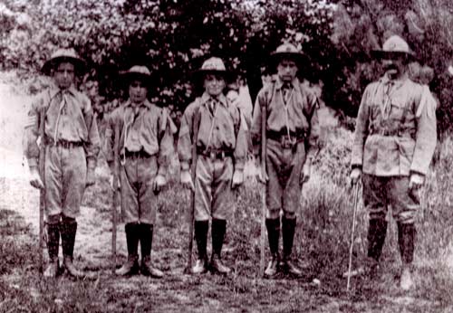 The first Scout patrol, Kaiapoi