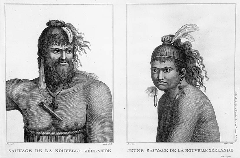 French portrait of Māori