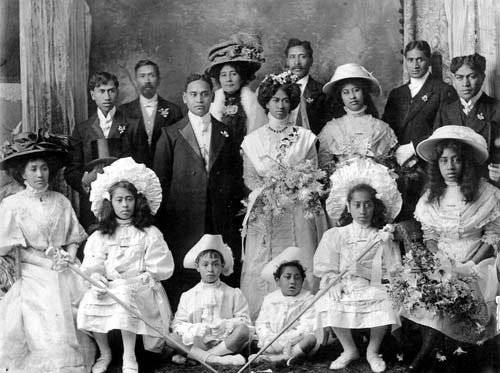 Wedding party, Wairarapa, 1909