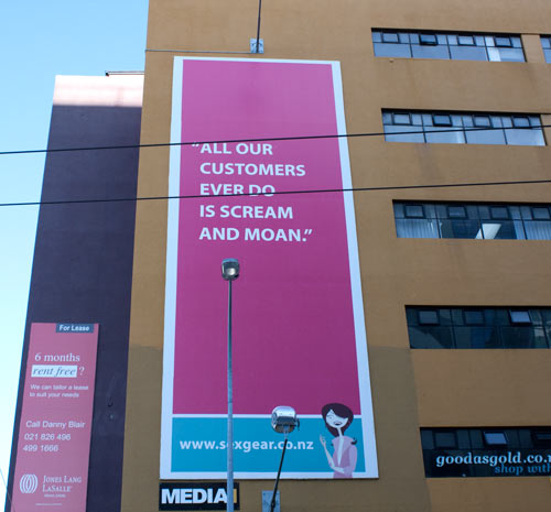 Purchasing pleasure: sex-products billboard, 2010