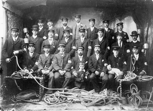 Palmerston North volunteer fire police, 1906