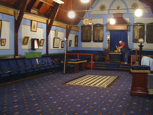Lyttelton Masonic Lodge interior