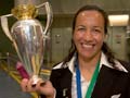 Farah Palmer with women's rugby World Cup