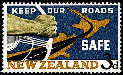 Road-safety stamp