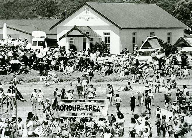 Waitangi Day: Protest, 1990