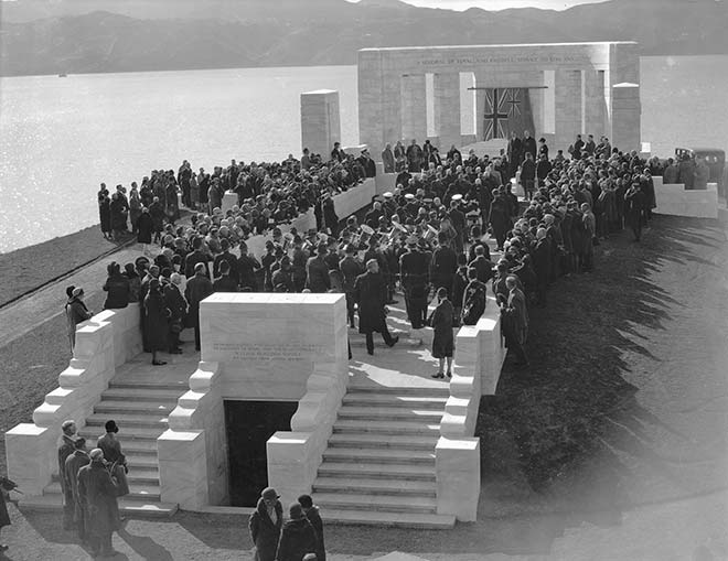 Unveiling the Massey memorial, 1930