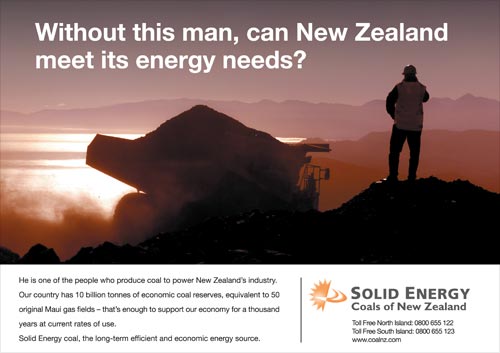 Solid Energy advertisement, 2005