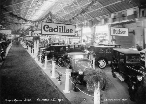 Olympia motor show, Wellington, 1924