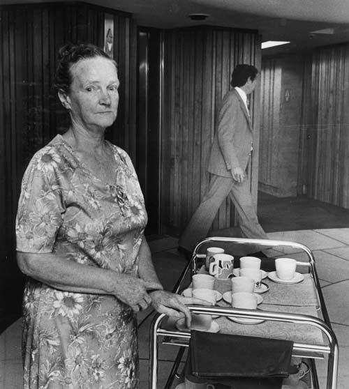 Public servants: parliamentary tea lady, 1982