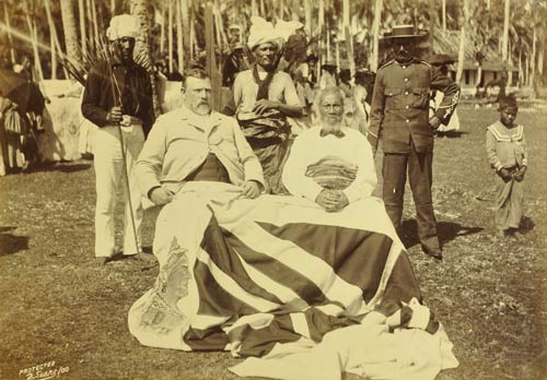 Seddon and King Togia of Niue, 1900