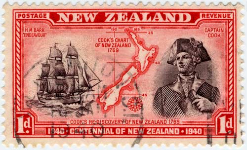 Captain Cook stamp