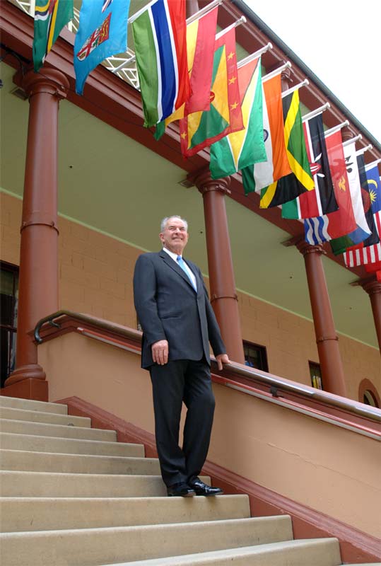 Commonwealth secretary-general Don McKinnon