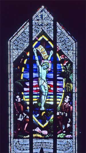 St Mary’s church: stained-glass window