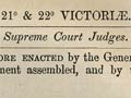 Supreme Court Judges Act 1858