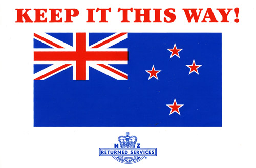 Support for the New Zealand flag