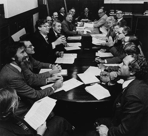 Labour cabinet meeting, 1984