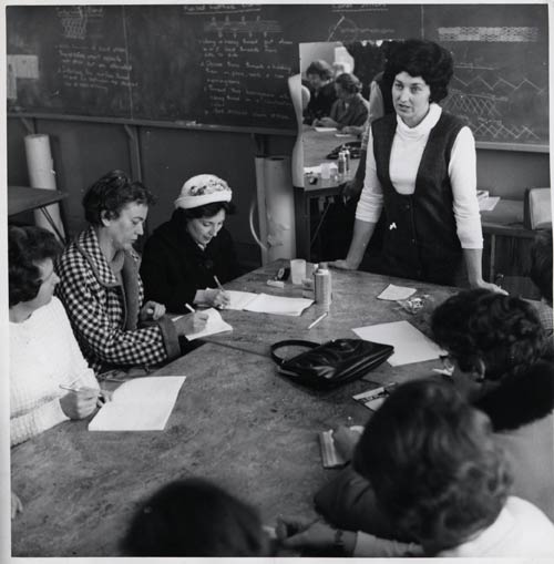 Housewives' class, Wellington Polytechnic, 1965