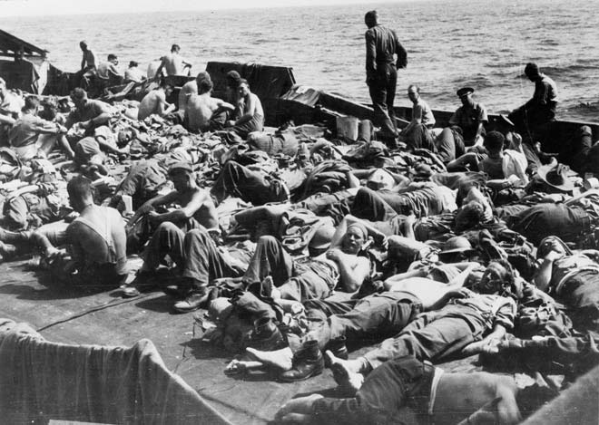 New Zealand soldiers after the evacuation from Greece