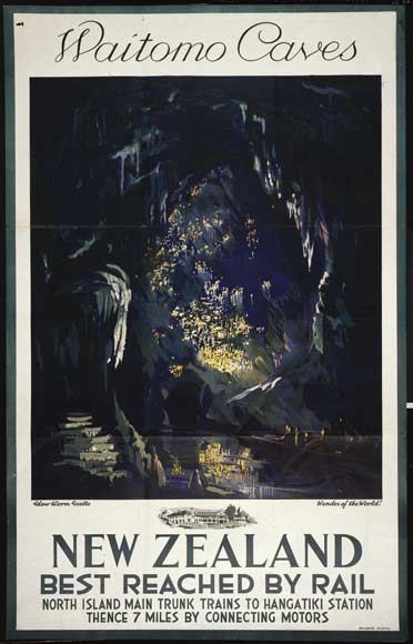 Railways publicity: Waitomo Caves