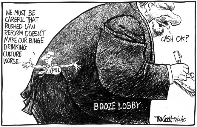 Liquor lobby: regulation defeated