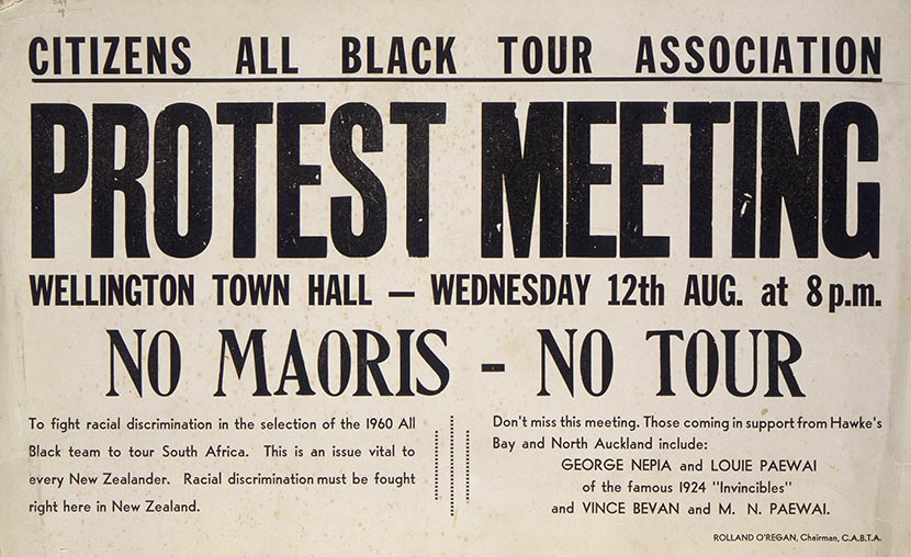 'No Maoris, no tour'